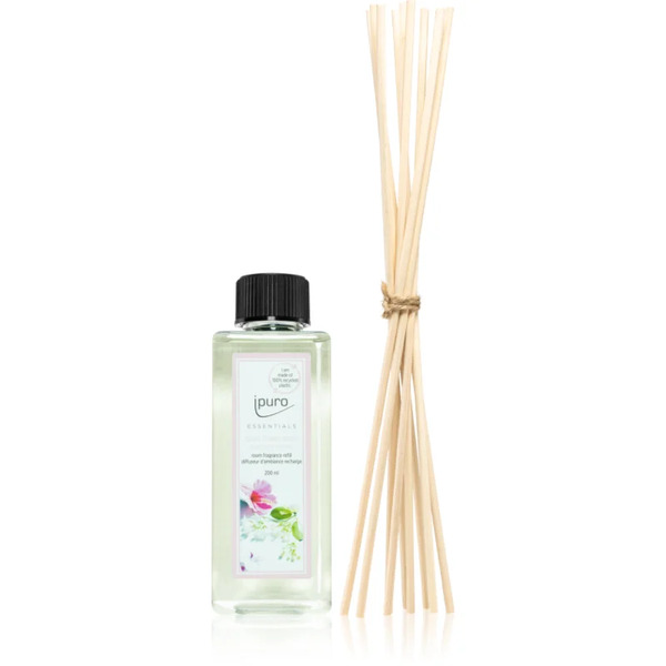 Ipuro Essentials Flower Bowl Refill For Aroma Diffusers + Spare Sticks For The Aroma Diffuser 200 Ml 
