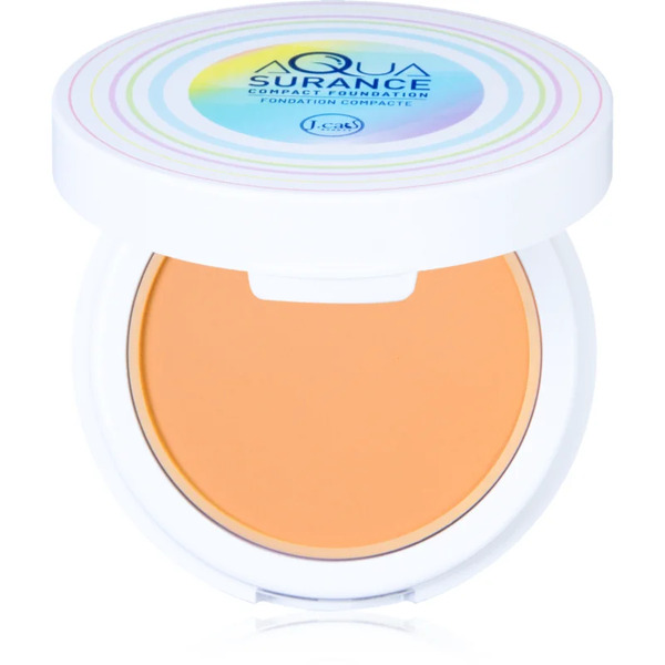  J.cat Beauty Aquasurance Compact Powder Foundation For Medium To Full Coverage Shade 102a Light Beige 9 G 