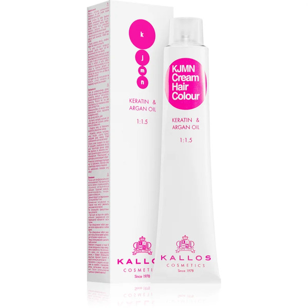  Kallos Kjmn Professional Cream Hair Colour Keratin & Argan Oil Hair Colour With Keratin And Argan Oil Shade 5.00 Light Brown Plus 100 Ml 