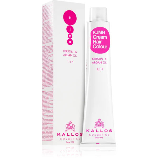  Kallos Kjmn Professional Cream Hair Colour Keratin & Argan Oil Hair Colour With Keratin And Argan Oil Shade Light Brown 5.0 100 Ml 