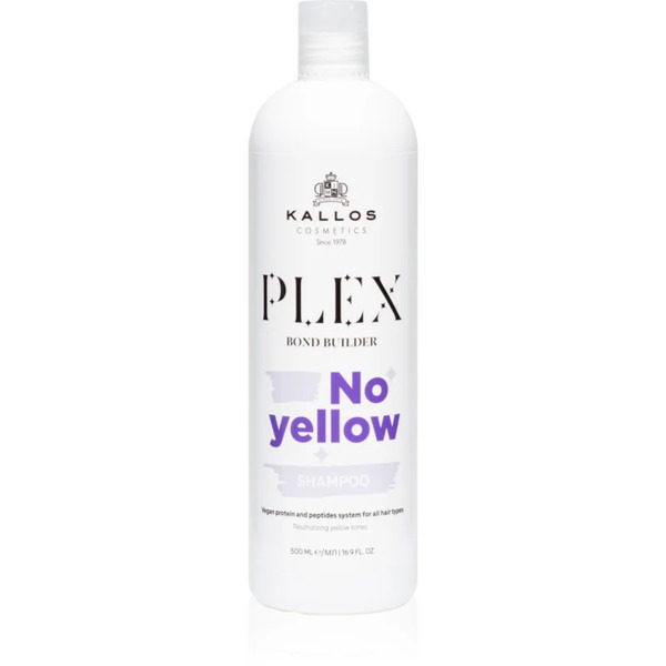  Kallos Plex No Yellow Shampoo For Neutralising Brassy Tones 500 Ml 