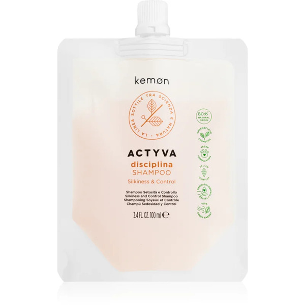  Kemon Group Actyva Disciplina Regenerating And Moisturising Shampoo For Brittle And Dull Hair 100 Ml 
