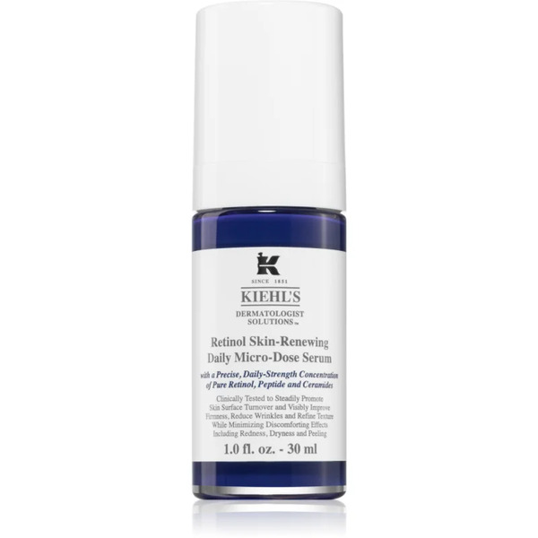  Kiehl's Dermatologist Solutions Retinol Skin-renewing Daily Micro-dose Serum Anti-wrinkle Retinol Serum For All Skin Types Including Sensitive For Wom 