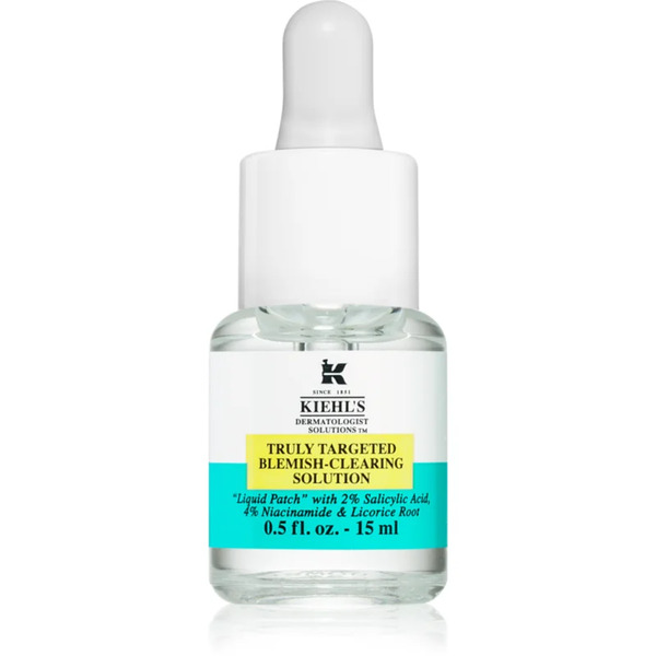  Kiehl's Dermatologist Solutions Truly Targeted Blemish-clearing Solution Serum For Acne-prone Skin For Women 15 Ml 
