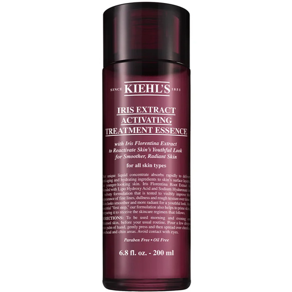  Kiehl's Iris Extract Activating Treatment Essence Hydrating Essential Water For All Skin Types Including Sensitive 200 Ml 