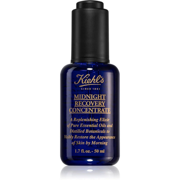  Kiehl's Midnight Recovery Concentrate Regenerating Night Serum For All Skin Types Including Sensitive 50 Ml 