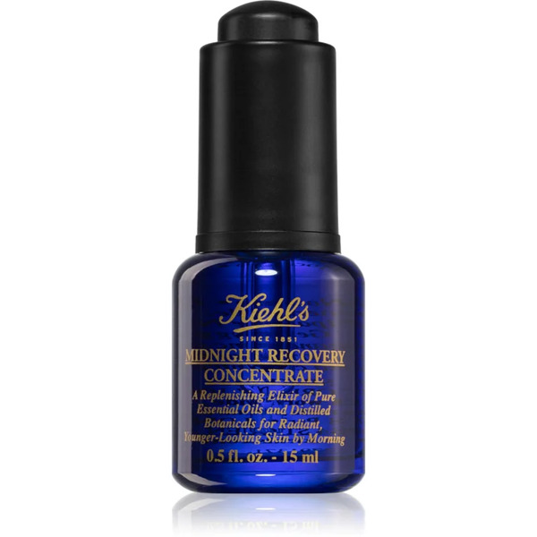  Kiehl's Midnight Recovery Concentrate Regenerating Night Serum For All Skin Types Including Sensitive 15 Ml 