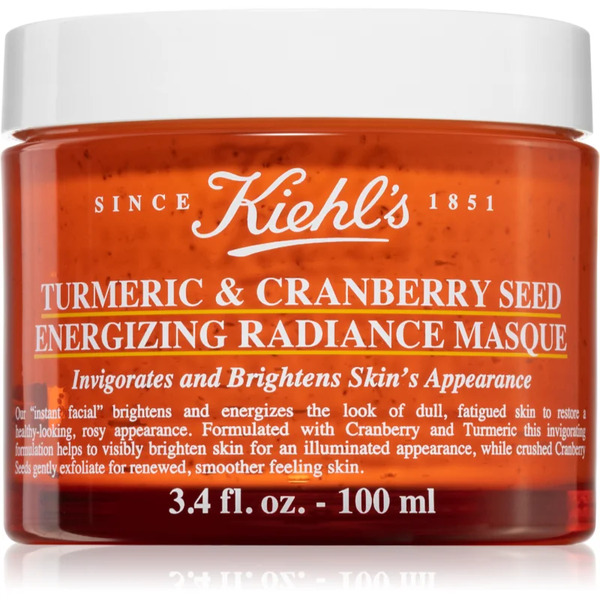  Kiehl's Turmeric & Cranberry Seed Energizing Radiance Mask Brightening Face Mask For All Skin Types Including Sensitive 100 Ml 