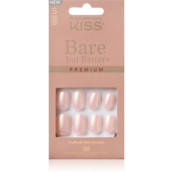  Kiss Bare But Better Premium False Nails Mocha 30 Pc 