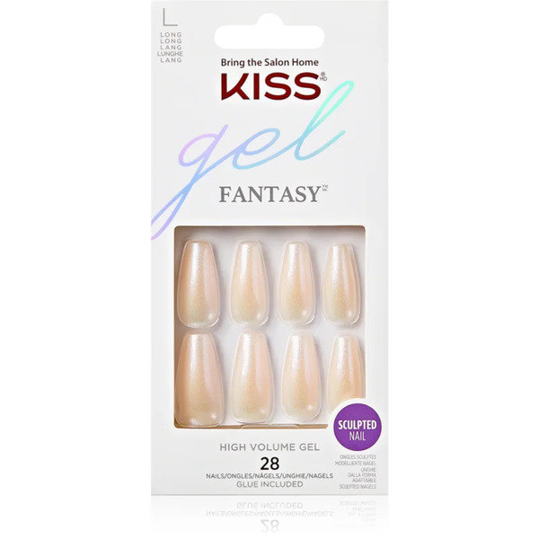  Kiss Gel Fantasy High Volume Gel False Nails Hold Me Closer 28 Pc 