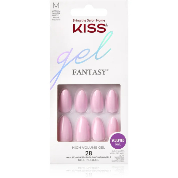  Kiss Gel Fantasy High Volume Gel False Nails No Regrets 28 Pc 