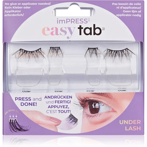  Kiss Impress Easy Tab Self-adhesive Cluster Lashes 4 Pc 