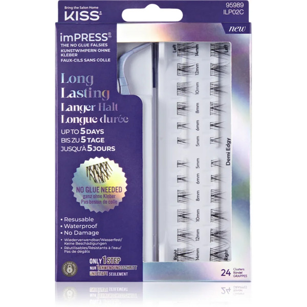  Kiss Impress Longlasting Self-adhesive Cluster Lashes 20 Pc 