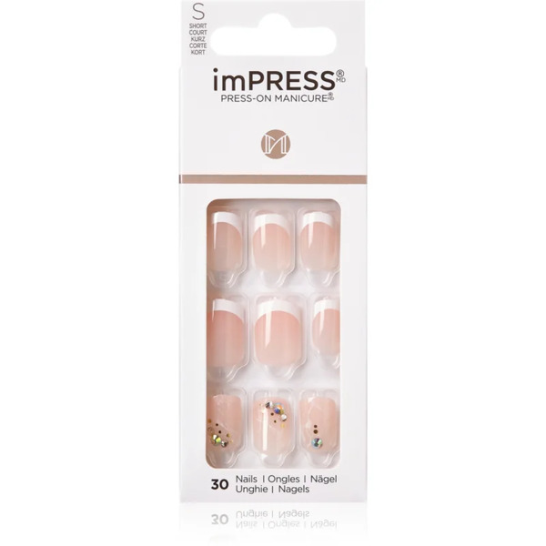  Kiss Impress Short False Nails Self-adhesive My Worth 30 Pc 