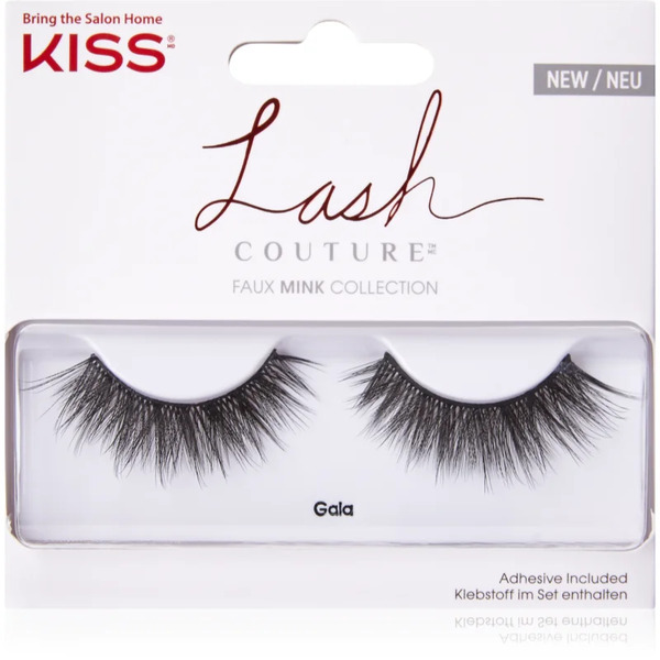  Kiss Lash Couture Faux Mink False Eyelashes Gala 1 Pair 