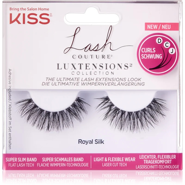  Kiss Lash Couture Luxtensions False Eyelashes Royal Silk 1 Pair 
