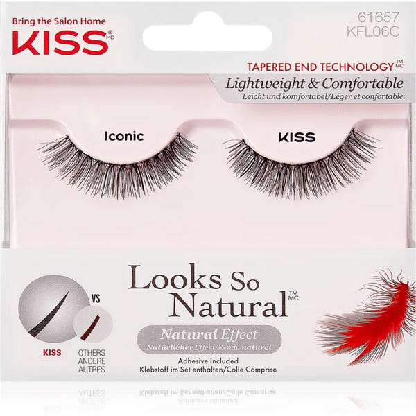  Kiss Look So Natural False Eyelashes Iconic 1 Pair 