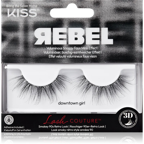  Kiss Rebel False Eyelashes Downtown Girl 1 Pair 