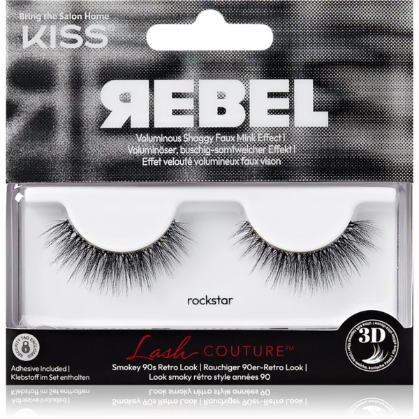  Kiss Rebel False Eyelashes Rockstar 1 Pair 