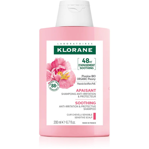  Klorane Peony Soothing Sensitive Hair Scalp Shampoo Shampoo For Sensitive Scalp 200 Ml 