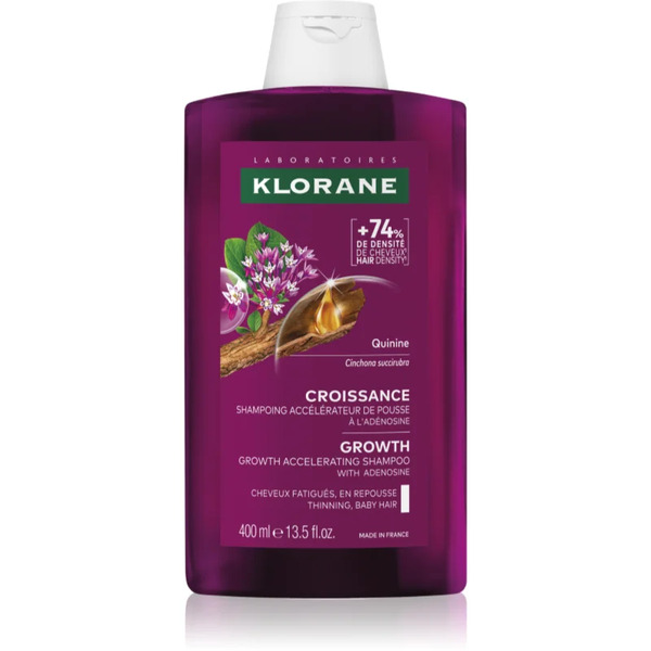  Klorane Quinine Growth Accelerating Shampoo Shampoo For Hair Growth And Strengthening From The Roots 400 Ml 