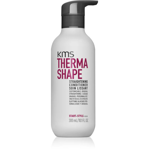  Kms Thermashape Straightening Conditioner Deeply Nourishing Conditioner For Hair Stressed By Heat 300 Ml 