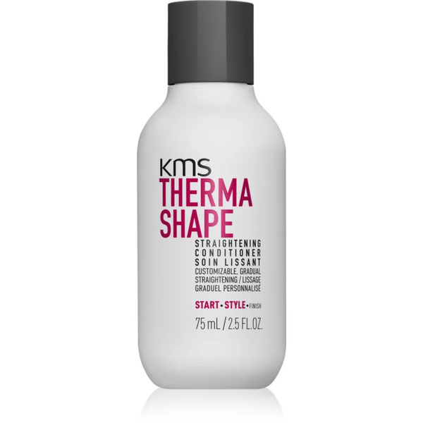  Kms Thermashape Straightening Conditioner Deeply Nourishing Conditioner For Hair Stressed By Heat 75 Ml 
