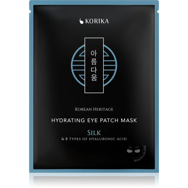  Korika Korean Heritage Silk & 8 Types Of Hyaluronic Acid Hydrating Eye Patch Mask Hydrating Mask For The Eye Area 2 Pc 