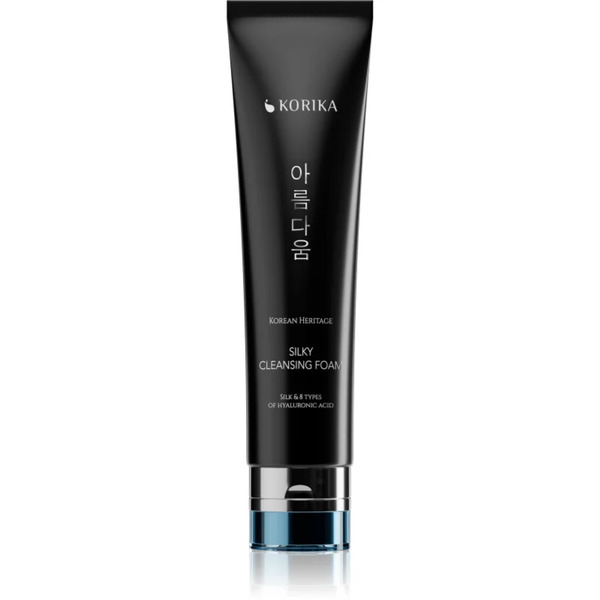  Korika Korean Heritage Silk & 8 Types Of Hyaluronic Acid Silky Cleansing Foam Foam Cleanser With Moisturising Effect 150 Ml 