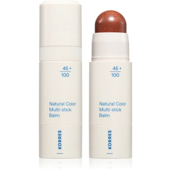  Korres Natural Color Multi-stick Balm Multi-purpose Makeup For Lips And Face Shade Aegean Bronze - Healthy Glow 4.5 G 