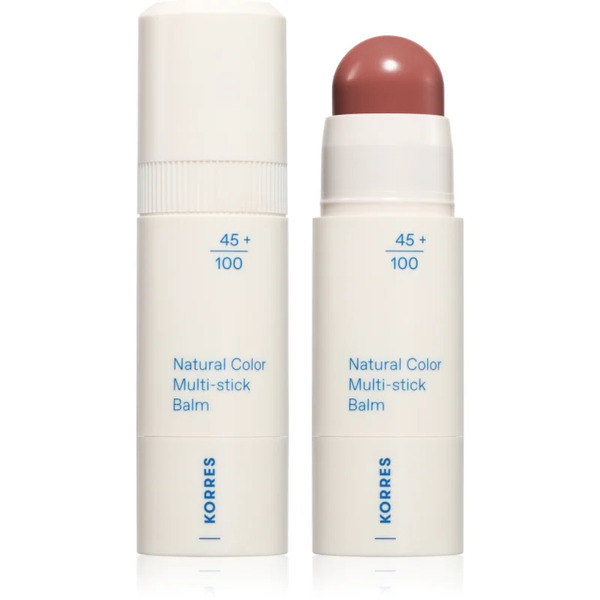  Korres Natural Color Multi-stick Balm Multi-purpose Makeup For Lips And Face Shade Muted Brown 4.5 G 
