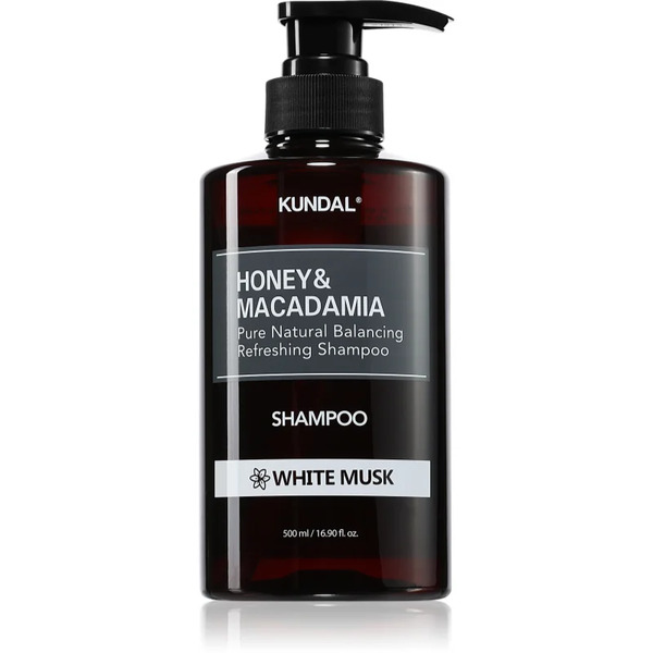  Kundal Honey & Macadamia White Musk Natural Shampoo For Dry And Damaged Hair 500 Ml 