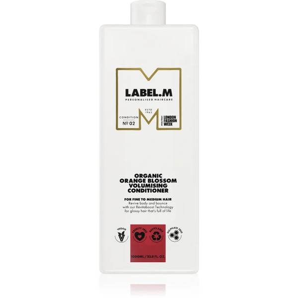  Label.m Organic Orange Blossom Volumising Conditioner Volumising And Strengthening Conditioner 1000 Ml 