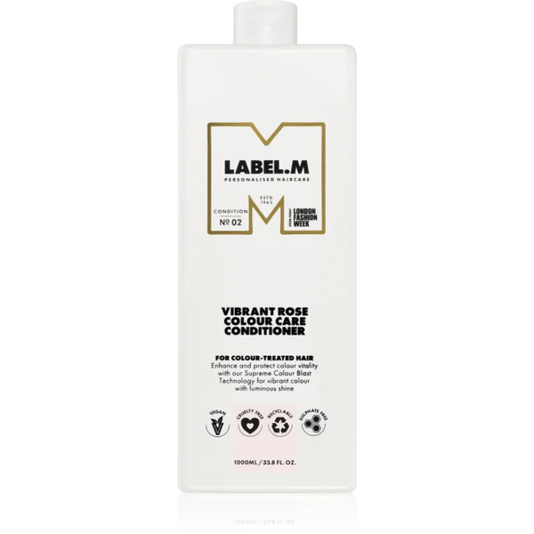  Label.m Vibrant Rose Colour Care Conditioner Moisturising Conditioner For Colour-treated Hair 1000 Ml 