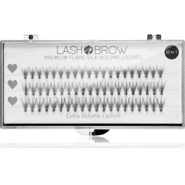  Lash Brow Premium Flare Silk Lashes False Eyelashes Extra Volume 1 Pc 