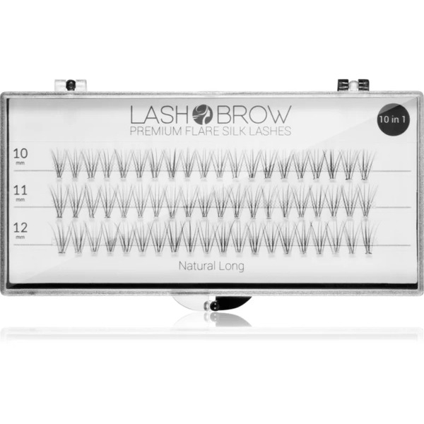  Lash Brow Premium Flare Silk Lashes False Eyelashes Natural Long 1 Pc 