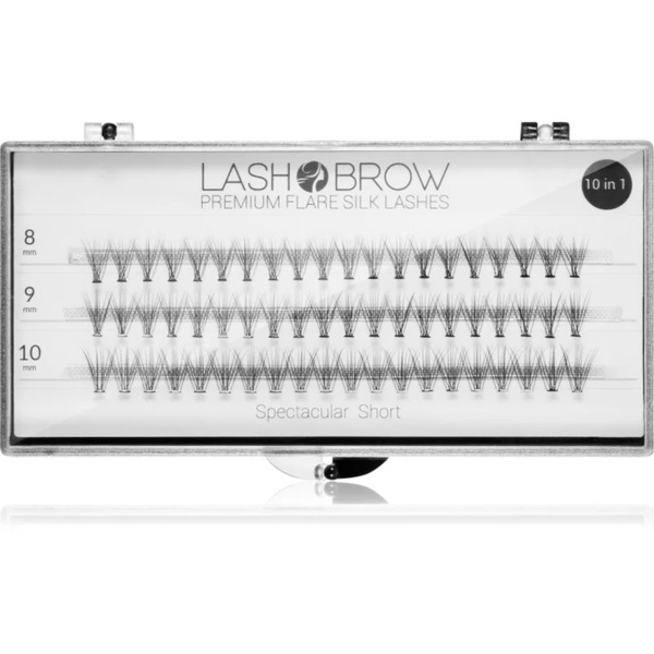  Lash Brow Premium Flare Silk Lashes False Eyelashes Spectacular Short 1 Pc 