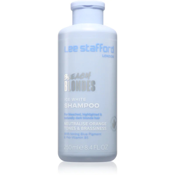  Lee Stafford Bleach Blondes Ice White Neutralising Silver Shampoo For Blondes And Highlighted Hair 250 Ml 