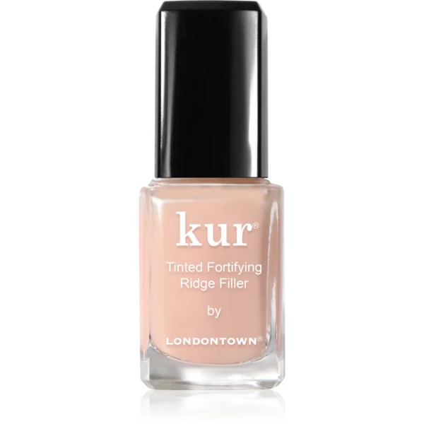  Londontown Kur Tinted Fortifying Ridge Filler Smoothing Base Coat For Dry And Brittle Nails Shade Apricot Beige 12 Ml 