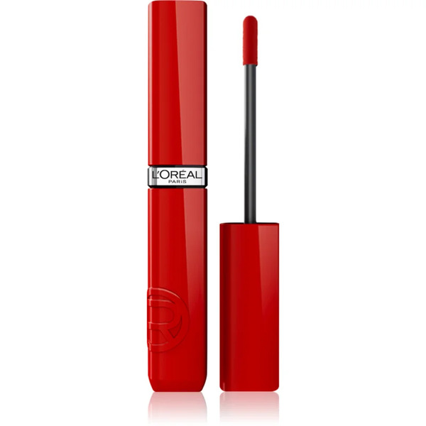 L’oréal Paris Infaillible Laque Resistance Long-lasting Liquid Lipstick Adds Moisture And Shine Shade 415 Red Bisou 4.3 Ml 