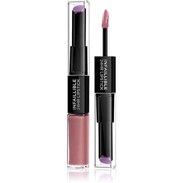  L’oréal Paris Infallible 24h Long-lasting Lipstick And Lip Gloss 2-in-1 Shade 213 Toujours Teaberry 5,7 G 