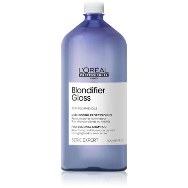  L’oréal Professionnel Serie Expert Blondifier Beautifying And Regenerating Shampoo For Lightened, Cool Blonde Hair 1500 Ml 