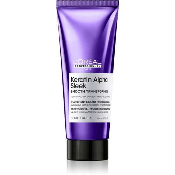  L’oréal Professionnel Serie Expert Keratin Alpha Sleek Hair Treatment For Smooth-looking Hair 200 Ml 