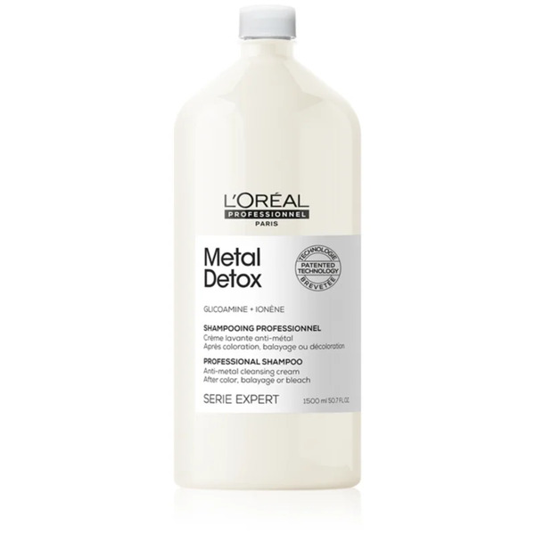  L’oréal Professionnel Serie Expert Metal Detox Deep Cleanse Clarifying Shampoo For Damaged And Colour-treated Hair 1500 Ml 