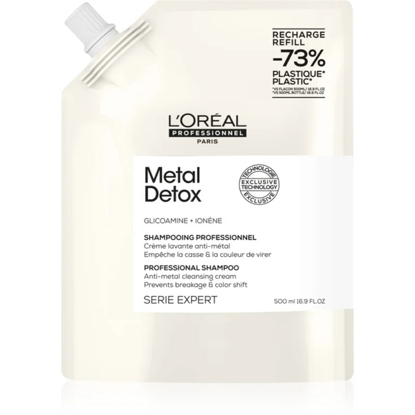  L’oréal Professionnel Serie Expert Metal Detox Deep Cleanse Clarifying Shampoo For Damaged And Colour-treated Hair 500 Ml 