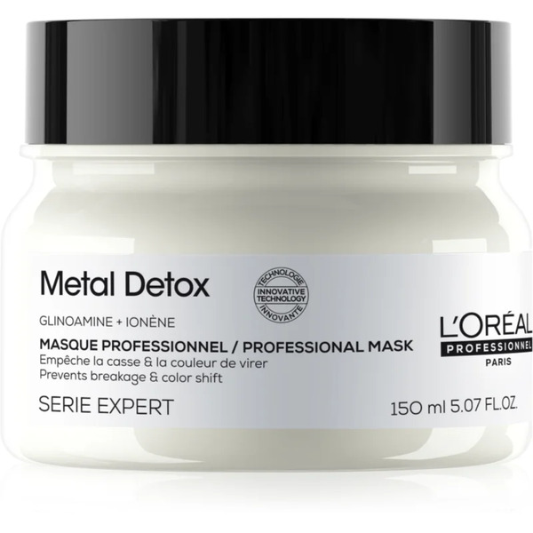  L’oréal Professionnel Serie Expert Metal Detox Deep Nourishing Mask For Damaged And Colour-treated Hair 150 Ml 