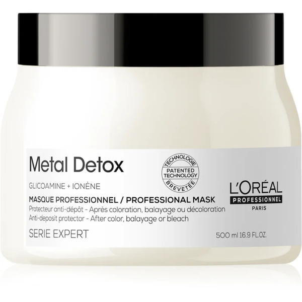  L’oréal Professionnel Serie Expert Metal Detox Deep Nourishing Mask For Damaged And Colour-treated Hair 500 Ml 