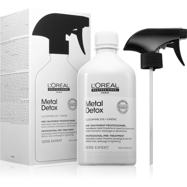  L’oréal Professionnel Serie Expert Metal Detox Prep Spray Neutralising Brass Tones 10% Glicoamine 500 Ml 