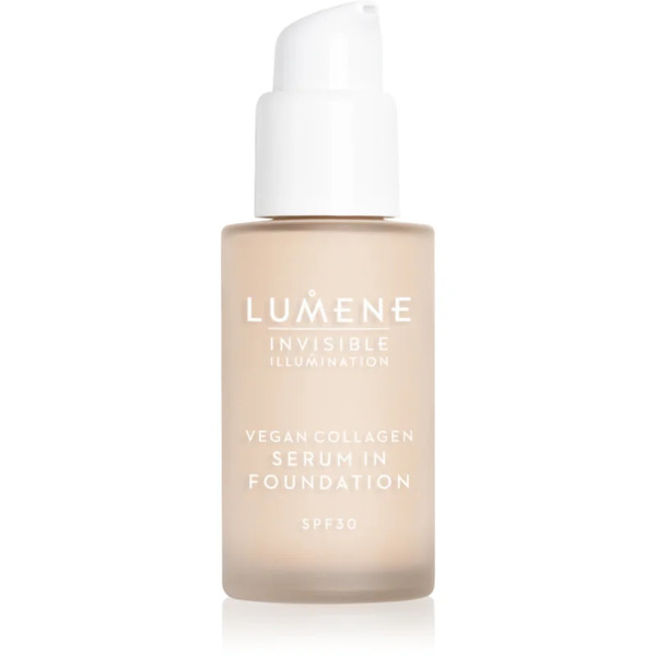  Lumene Invisible Illumination Vegan Collagen Serum In Foundation Lightweight Foundation With Nourishing Effect Spf 30 00 30 Ml 