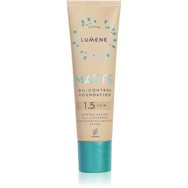  Lumene Matte Oil-control Mattifying Foundation Spf 20 Shade 1,5 Fair Beige / Fair 30 Ml 
